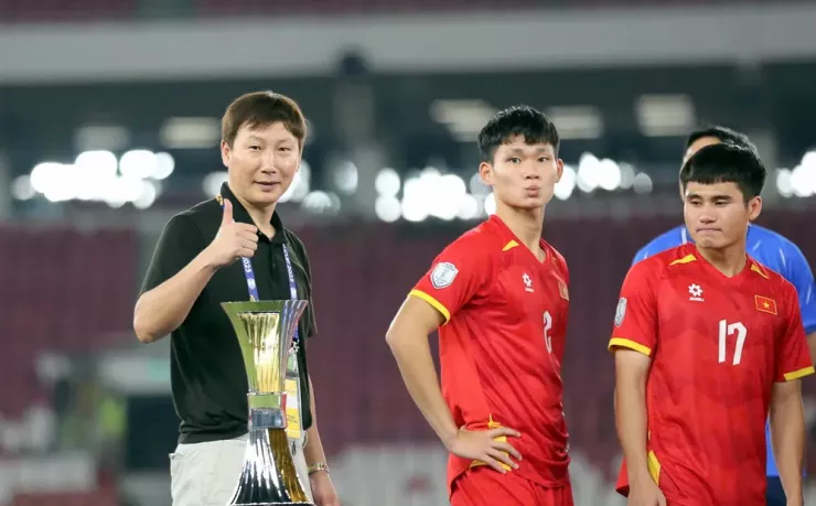 Thầy trò HLV Kim Sang-sik nằm ở bảng C với tuyển U-23 Malaysia và Lào tại cuộc chơi SEA Games 33. Ảnh: CCT.