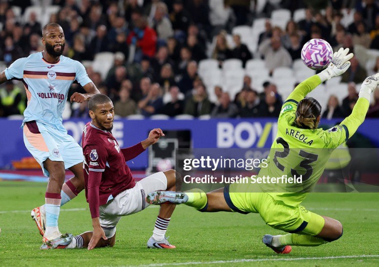 Kết quả bóng đá West Ham - Brentford: (Ngoại hạng Anh) - 1