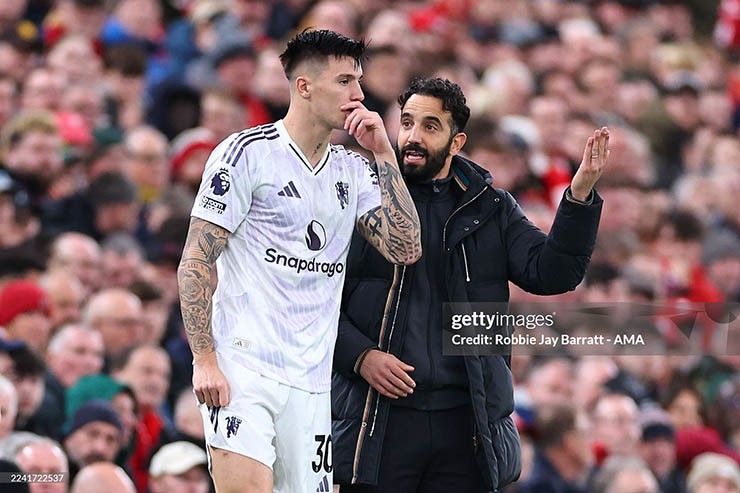 Sesko trong trận MU thắng Liverpool