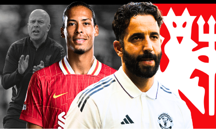 HLV Amorim đang đứng trước bài toán chiến thuật lớn khi MU đối đầu Liverpool