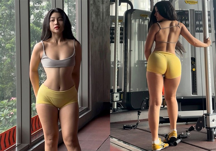 Cô gái&nbsp;cho biết rất khó để chọn được trang phục vì vòng ba quá "khủng"