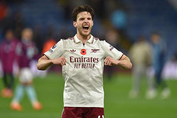 Declan Rice chói sáng với 2 tình huống ghi bàn của Arsenal đều có anh tham gia
