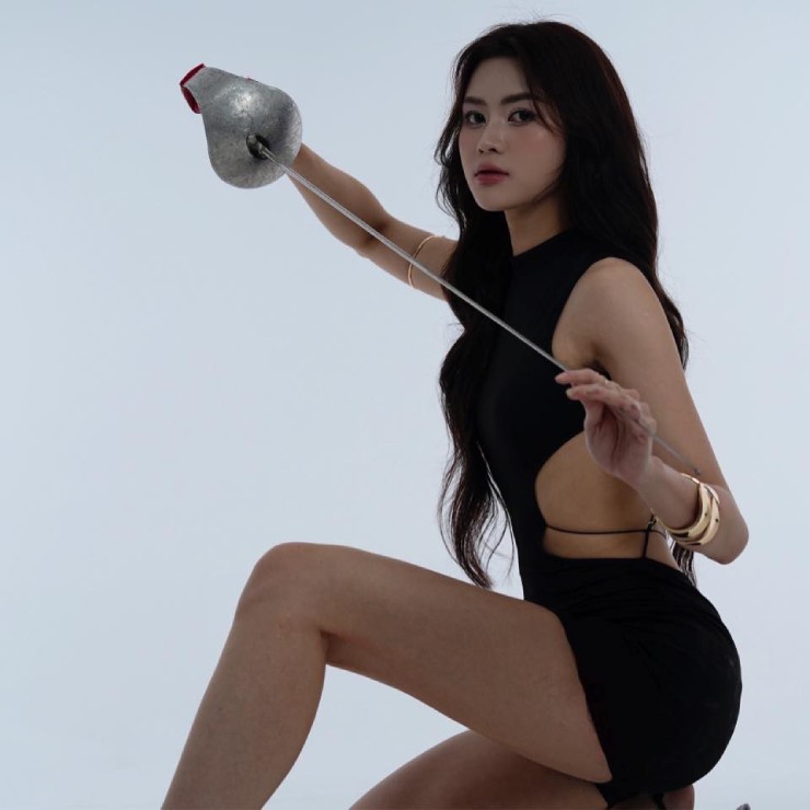 Ngô Thị Hương giống như một người mẫu thực thụ&nbsp;
